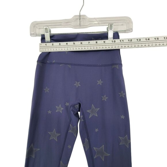 191.  Aerie Women's Athletic Leggings Purple  with star print Size Small - Picture 3 of 8